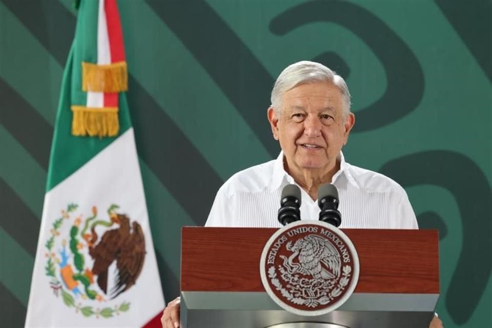 El Presidente Andrés Manuel López Obrador en conferencia mañanera desde Tuxtla Gutiérrez, Chiapas.