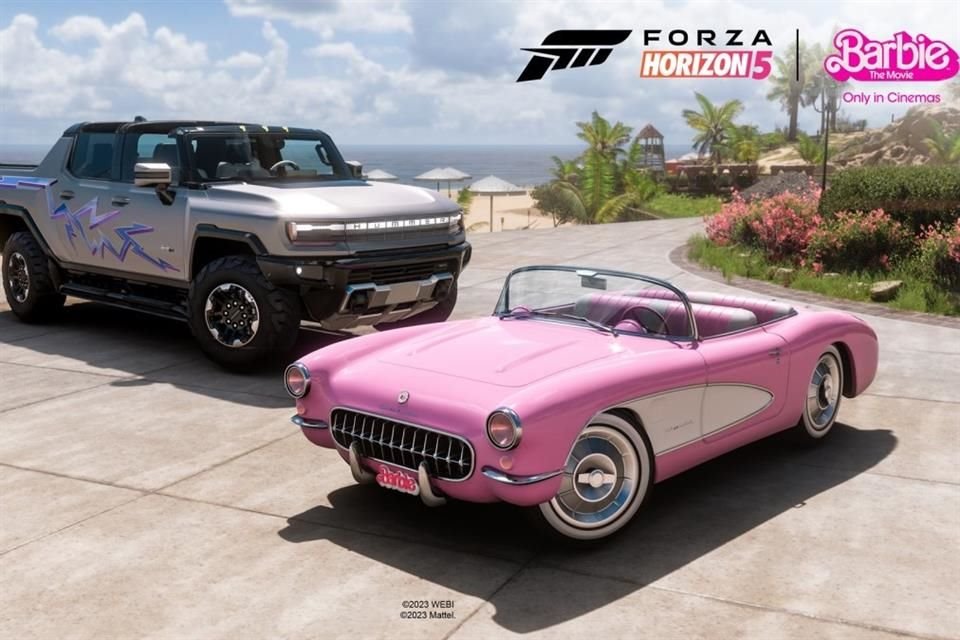 Los vehículos que conducen Barbie y Ken podrán ser usados en Forza Horizon 5.