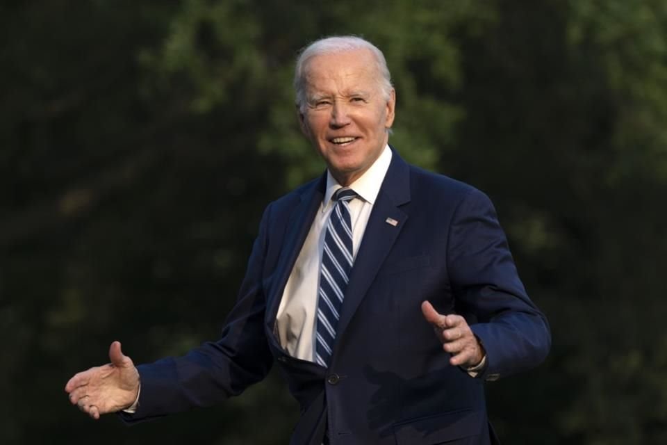 El Presidente de Estados Unidos, Joe Biden, en el patio de la Casa Blanca, el 28 de junio.