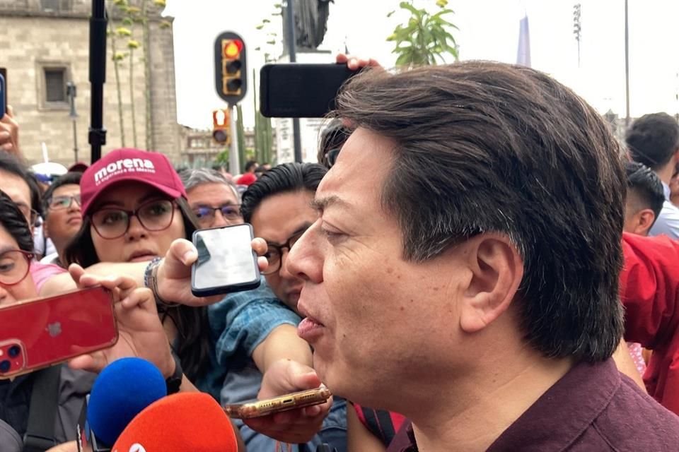 Durante el evento en Zócalo, Mario Delgado presumió respaldo a AMLO y aseguró que el pueblo se ha involucrado en la vida política del País.