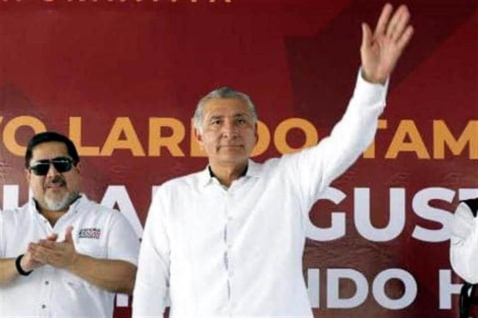 El aspirante presidencial de Morena, Adán Augusto López, realiza una gira por municipios fronterizos en Tamaulipas.
