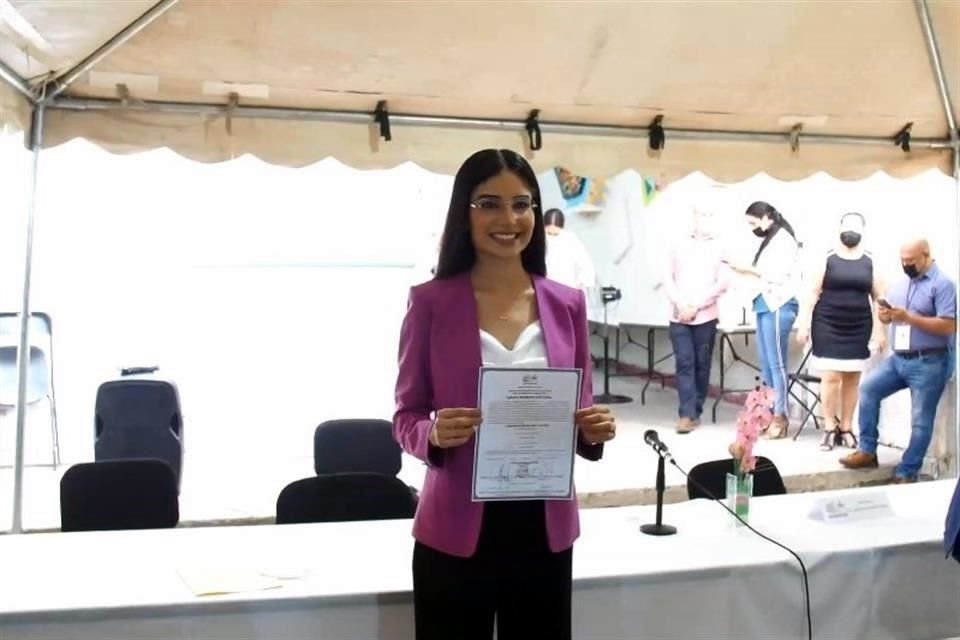 Ex diputada federal morenista Geraldine Ponce recibió constancia de mayoría por triunfo en elección por Alcaldía de Tepic, Nayarit.