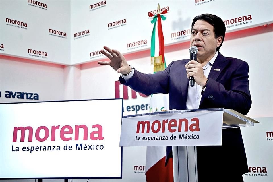 Mario Delgado, líder de Morena.