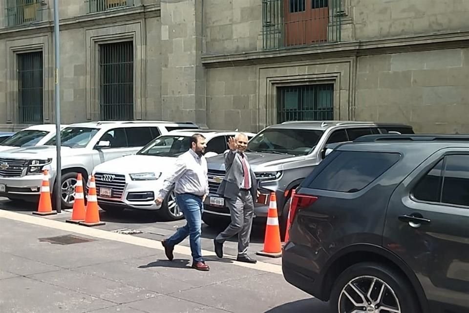 Llegada de Alfredo Ramírez Bedolla, Gobernador de Michoacán, a Palacio Nacional.