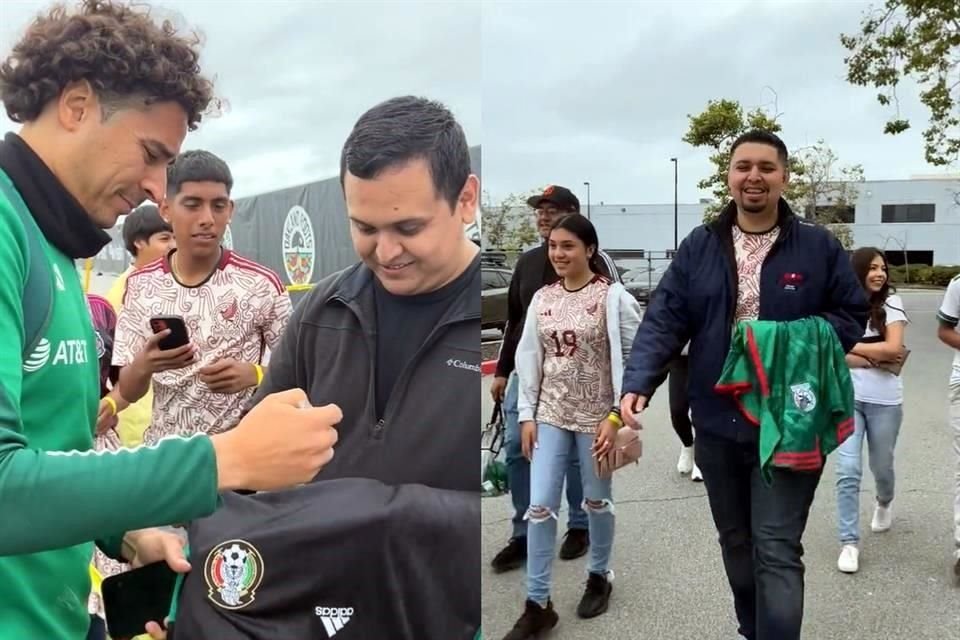 Los seleccionados convivieron con algunos aficionados.