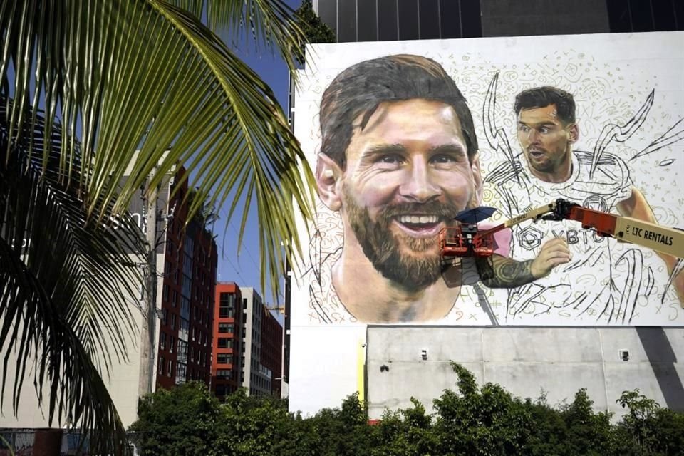 En Miami ya pintan un mural de Messi.