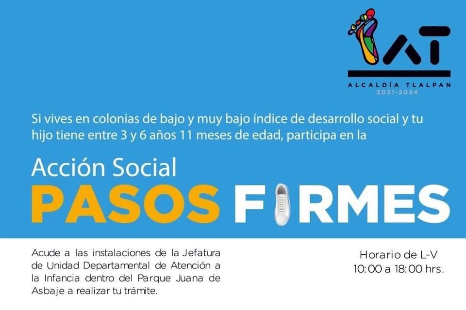 La Alcaldía Tlalpan entregará 2 mil pares de zapatos a niños y niñas de más de 30 colonias de bajo y muy bajo índice de desarrollo social.