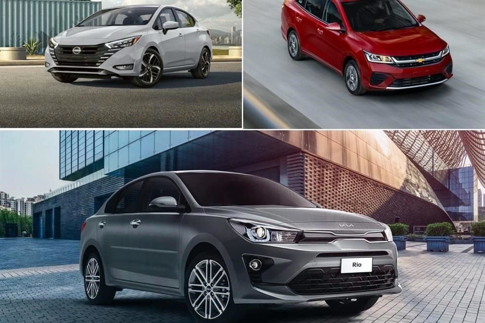 Nissan Versa, Chevrolet Aveo y Kia Rio son los sedanes más vendidos al momento.