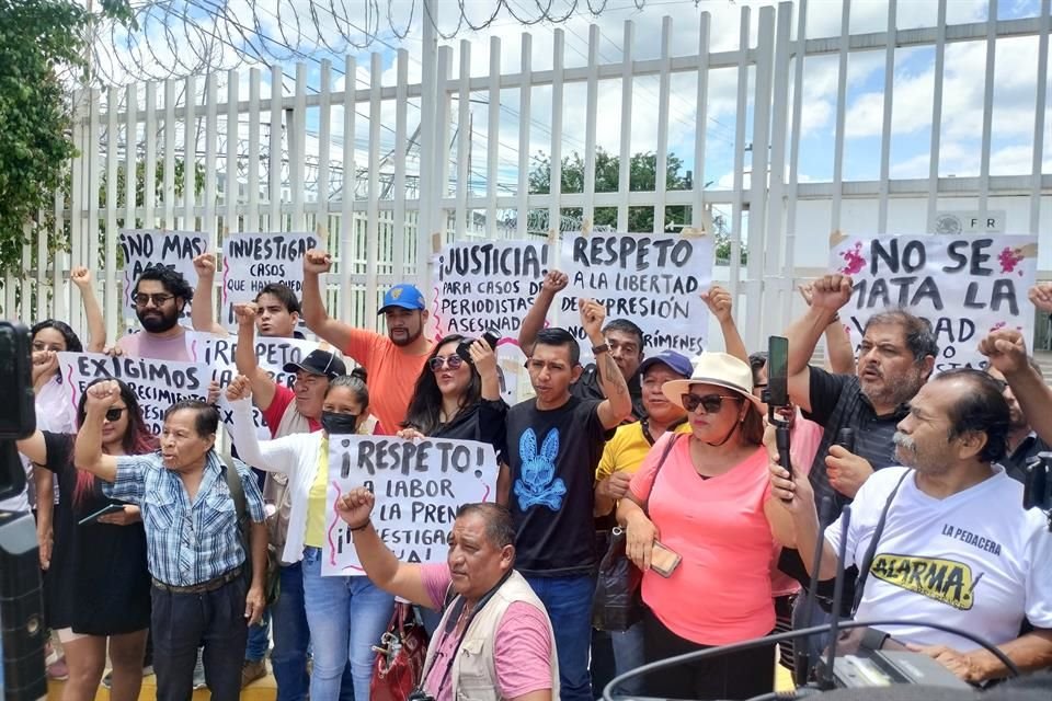 Periodistas de Guerrero se manifestaron tras asesinato de su compañero Nelson Matus, ejecutado en Acapulco.