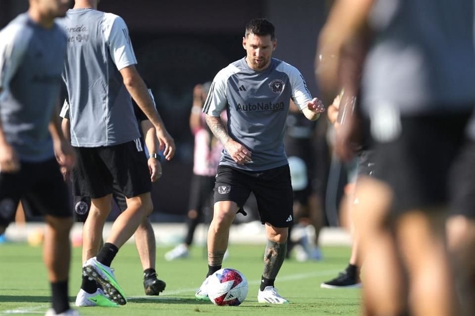 Lionel Messi entrenó por primera vez con el Inter Miami.