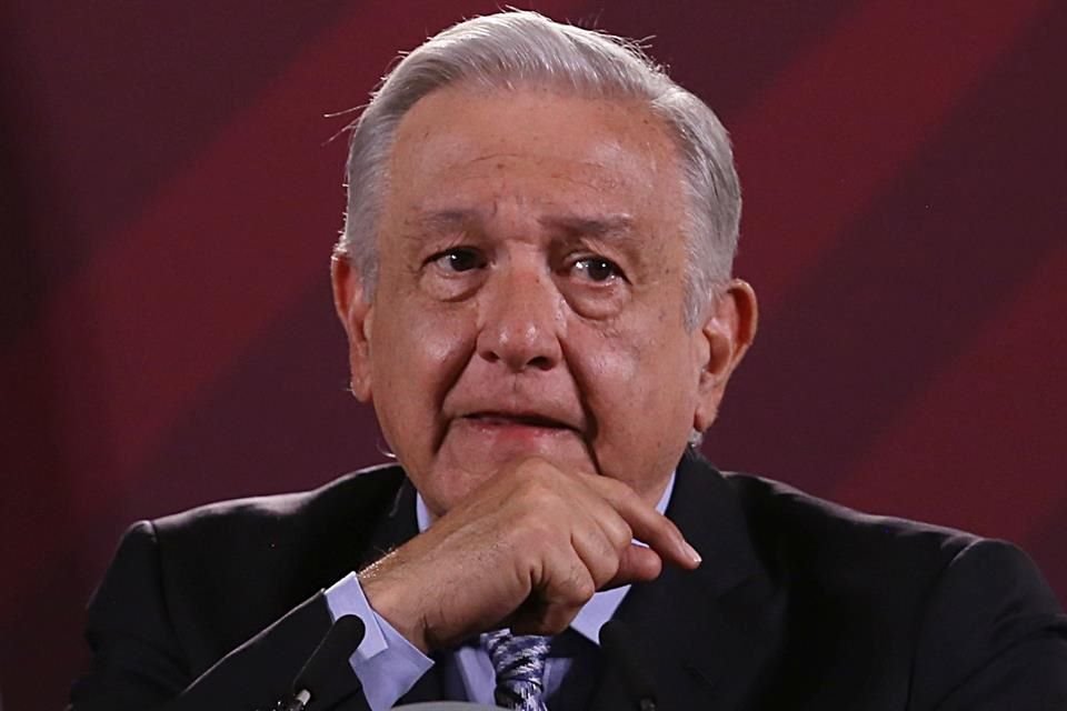 Andrés Manuel López Obrador, Presidente de México, durante su Conferencia Mañanera, el 18 de julio.