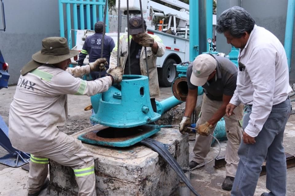 Con la rehabilitación del pozo en Santa Cruz Acalpixca se recuperó el abasto en los barrios de Tetipla y Ahulapan, así como las colonias Xicaluacán y Paraíso, en Xochimilco.