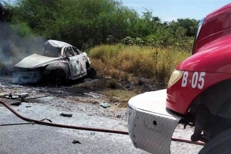 El accidente ocurrió a la altura del kilómetro 43 de la Carretera San Fernando-Ciudad Victoria.