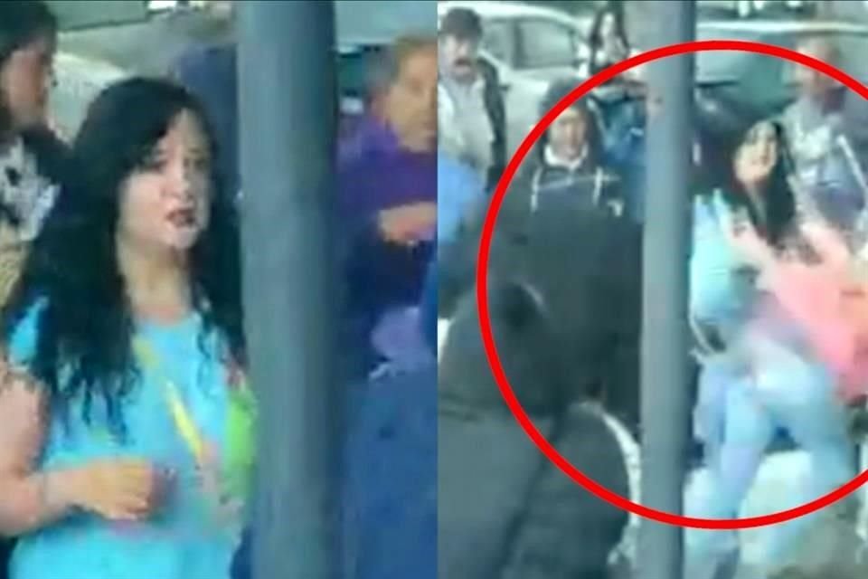 Vecinos de Coyoacán grabaron el momento en que Diana Pérez Ibarra, Coordinadora de Proyectos de Operación de la Alcaldía, participó en una trifulca.