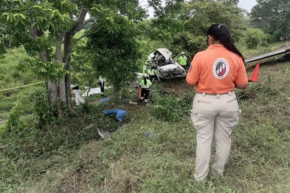 En el accidente murió un niño hondureño.