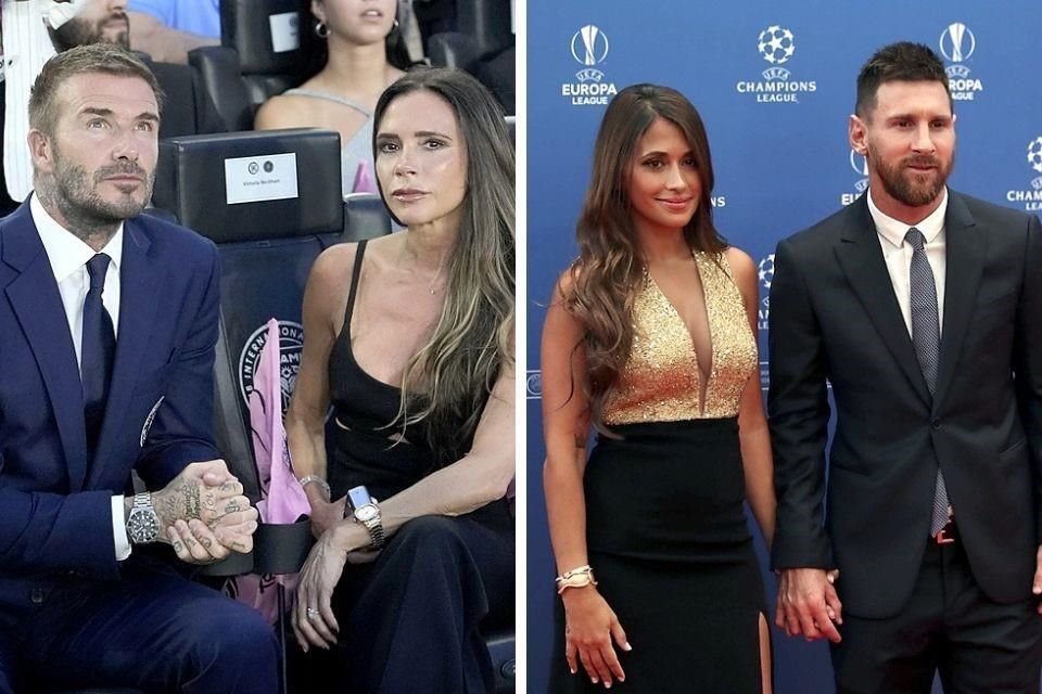 Captaron a los Beckham en una cita doble con Lionel Messi y su esposo Antonela Rocuzzo, cenando en un restaurante de Bad Bunny.