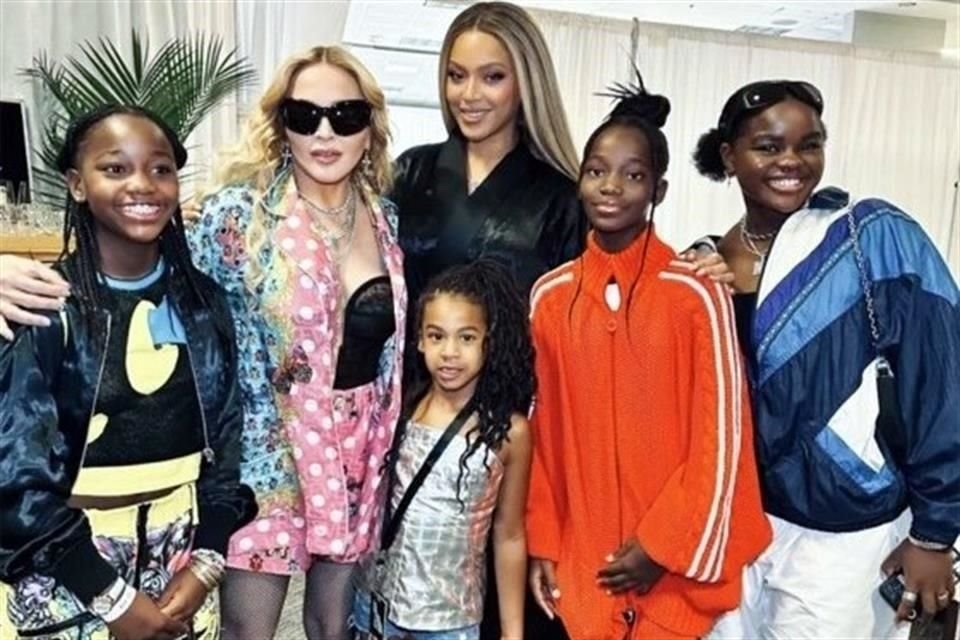 Madonna se dio un respiró para asistir con sus hijas a un concierto de Beyoncé en Nueva Jersey, donde se tomaron varias fotos.