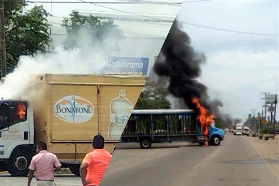 Autoridades estales indicaron que crimen obligó a transportistas a realizar el bloqueo.