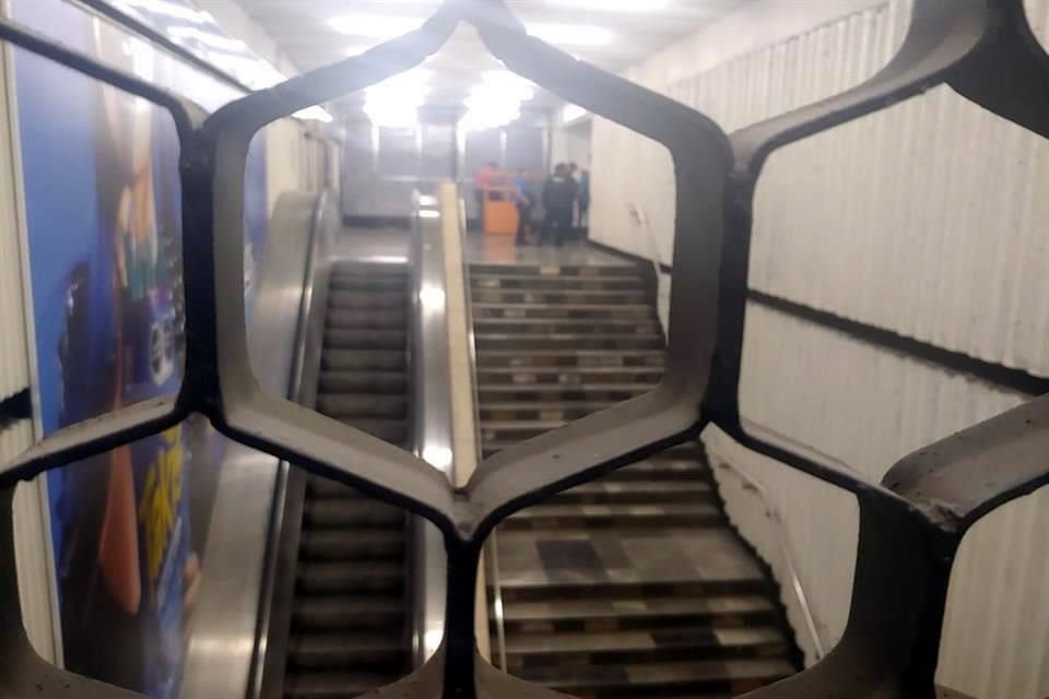 El servicio en el Metro fue suspendido momentáneamente.