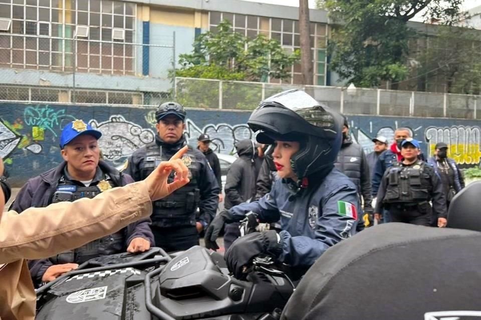 'Se va a levantar todo esto porque no están respetando el propio reglamento de instalación de pérgolas', aseguró Sandra Cuevas, titular de  la Cuauhtémoc.