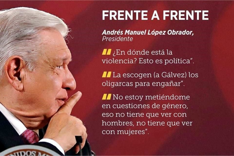 AMLO negó ejercer violencia política de género, pero horas después INE determinó que el Mandatario sí la comete y ordenó frenar comentarios.