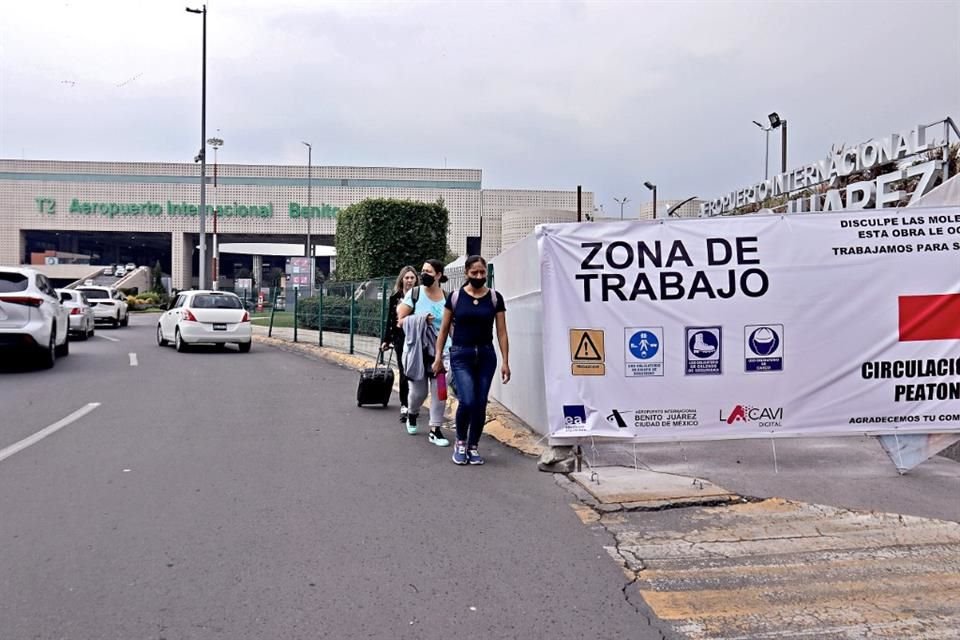 Los trabajos en la Terminal 2 del AICM ya están en marcha.