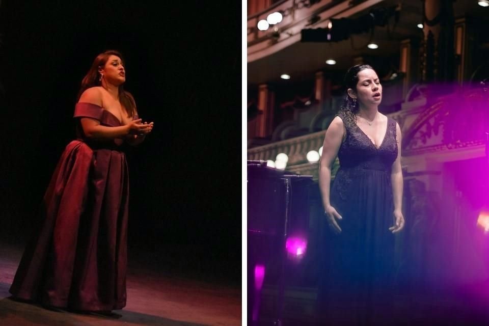 La mezzosoprano Rosa Muñoz y la soprano Ana Rosalía Ramos participan en la gala  'Resonancias: 200 años de Ópera Mexicana'.