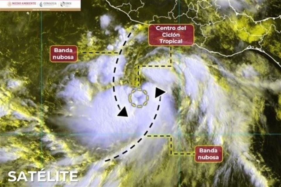 La tormenta tropical 'Hilary' se formó al sur de las costas de Guerrero.