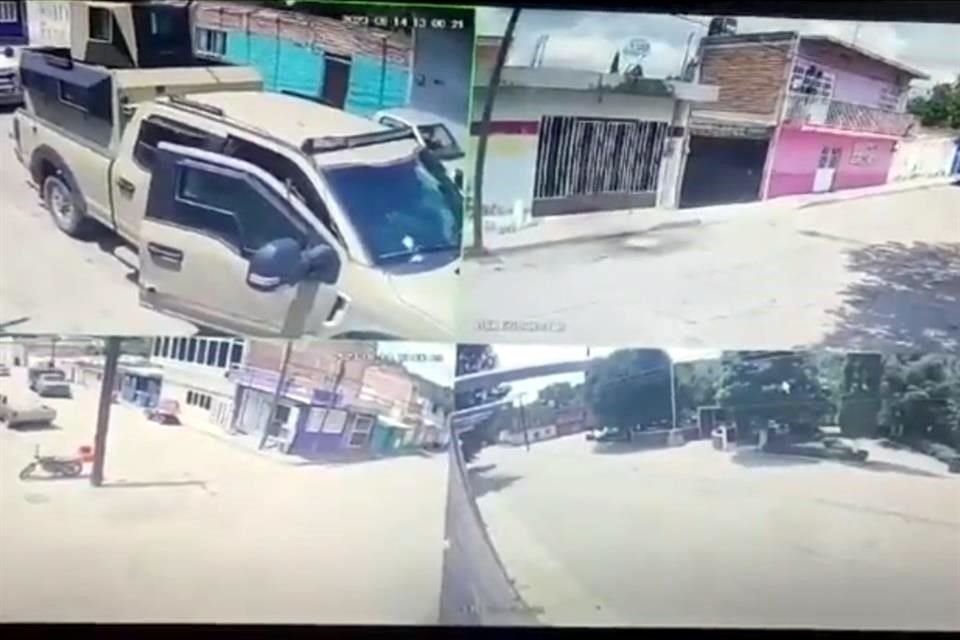 Lo captado por cámaras de seguridad en Tenayuca.