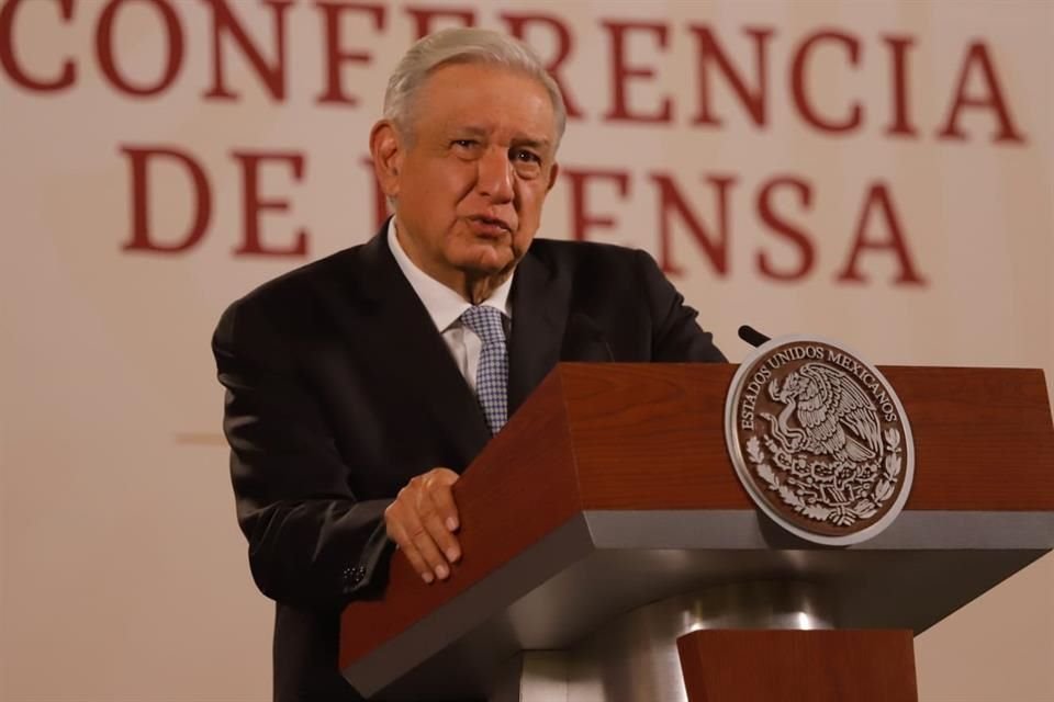 El Presidente en la conferencia mañanera.