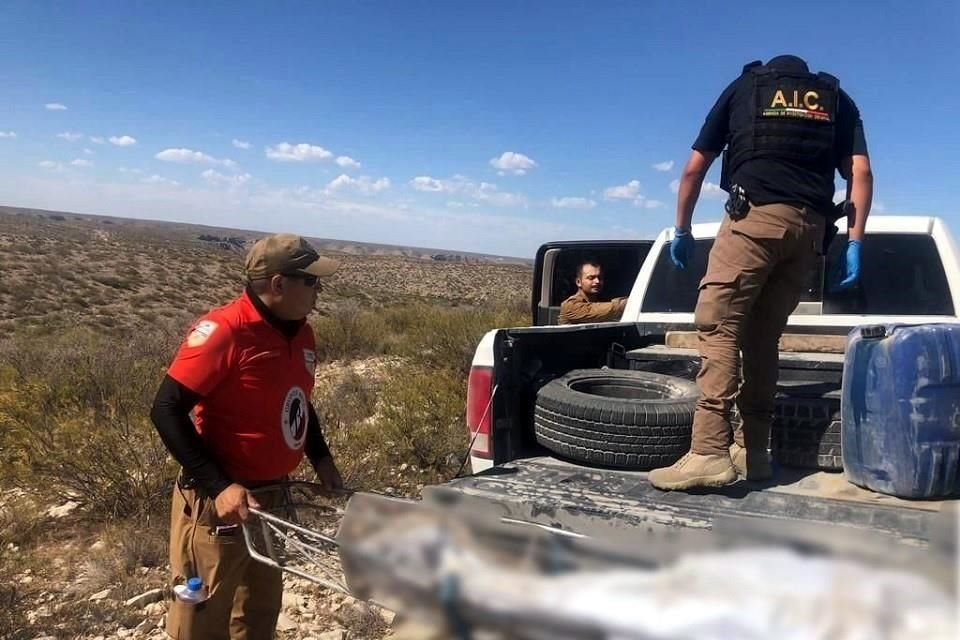 El cuerpo de la mujer fue localizado en la zona serrana de Acuña, cerca del rancho La Herradura.