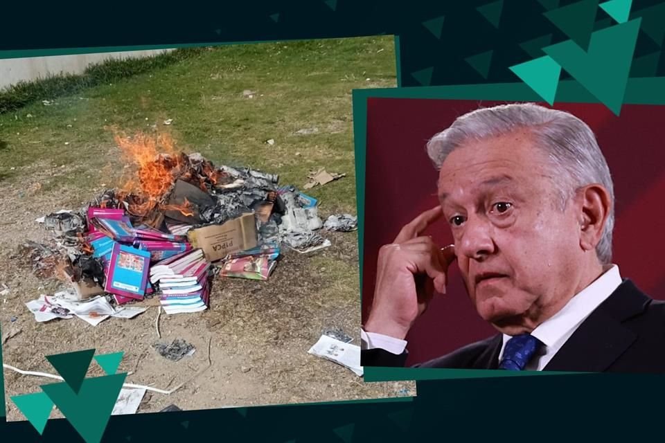 AMLO dijo que inconformes con libros de SEP están manipulados.