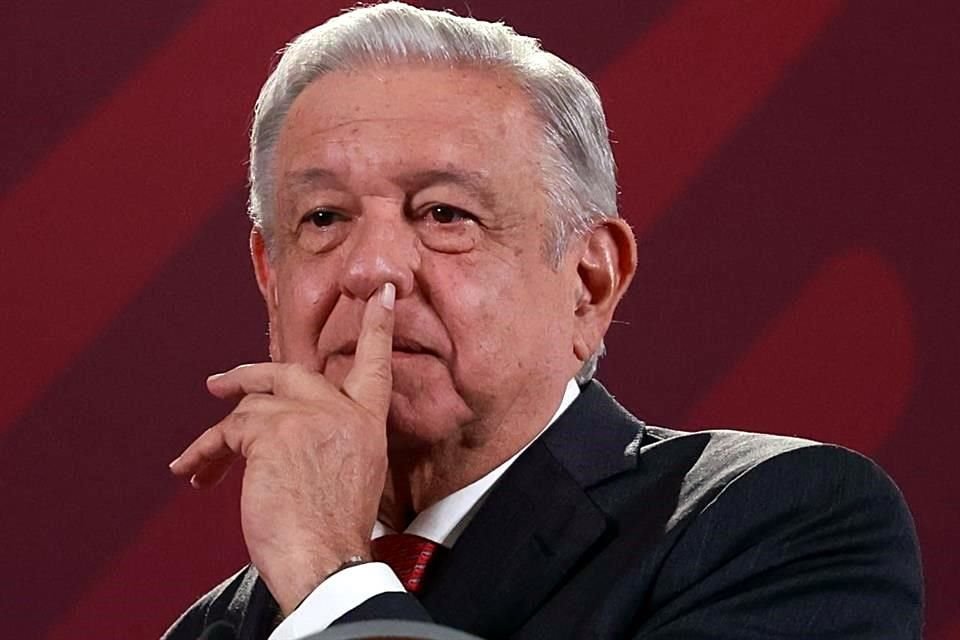 López Obrador en su conferencia mañanera de este jueves.