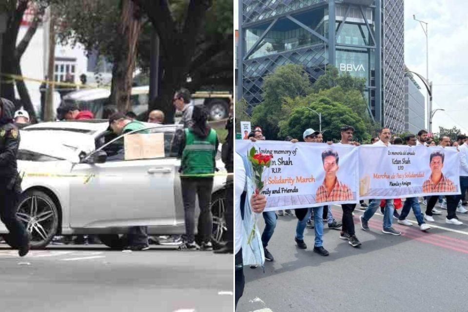 Miembros de la comunidad India en México marcharon de manera silenciosa y pacífica para exigir justicia por Ketan Shah, empresario indio que fue asesinado sobre el Viaducto Tlalpan.