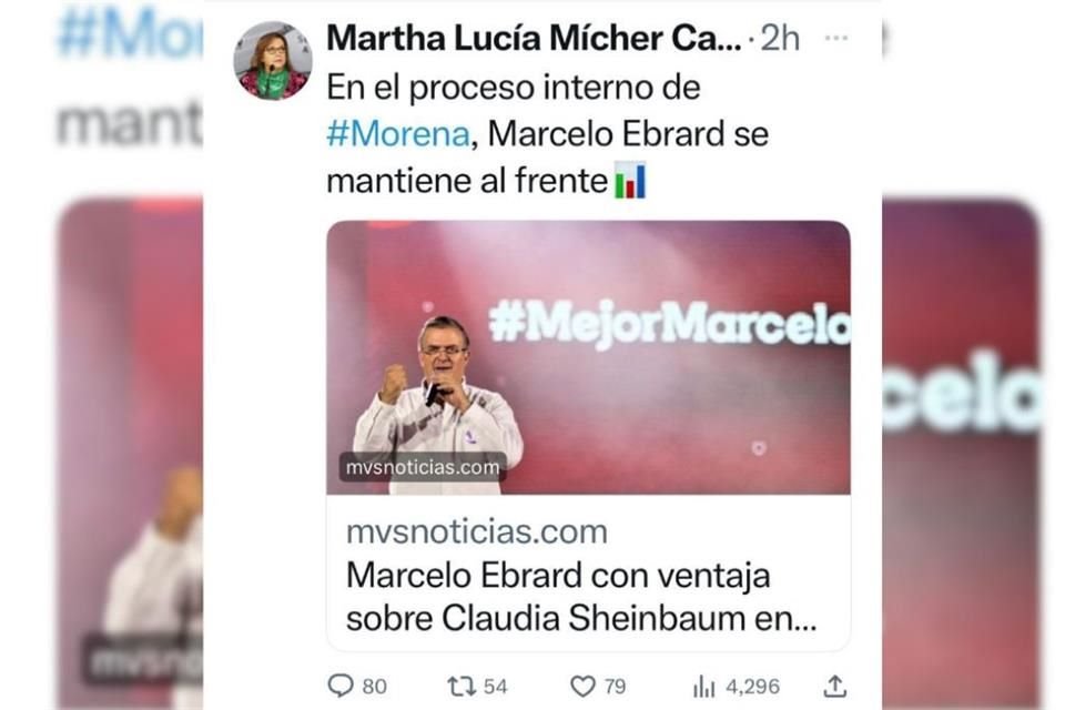 El equipo de Marcelo Ebrard ignoró la veda impuesta por Morena en el proceso interno y presumió que el ex Canciller encabeza 3 encuestas.