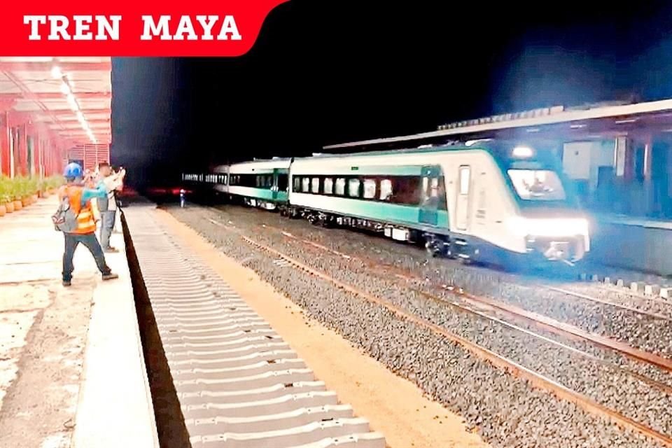En Valladolid, Yucatán, arrancaron las pruebas del Tren Maya.