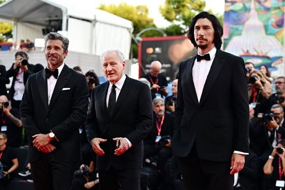 Los actores Adam Driver y Patrick Dempsey, y el director  Michael Mann son algunas de las celebridades que han llegado al Festival de Venecia.