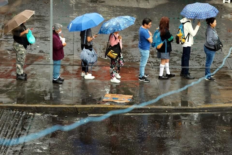 En la zona del Estadio Azteca, Alcaldía Coyoacán ya se registran lluvias.