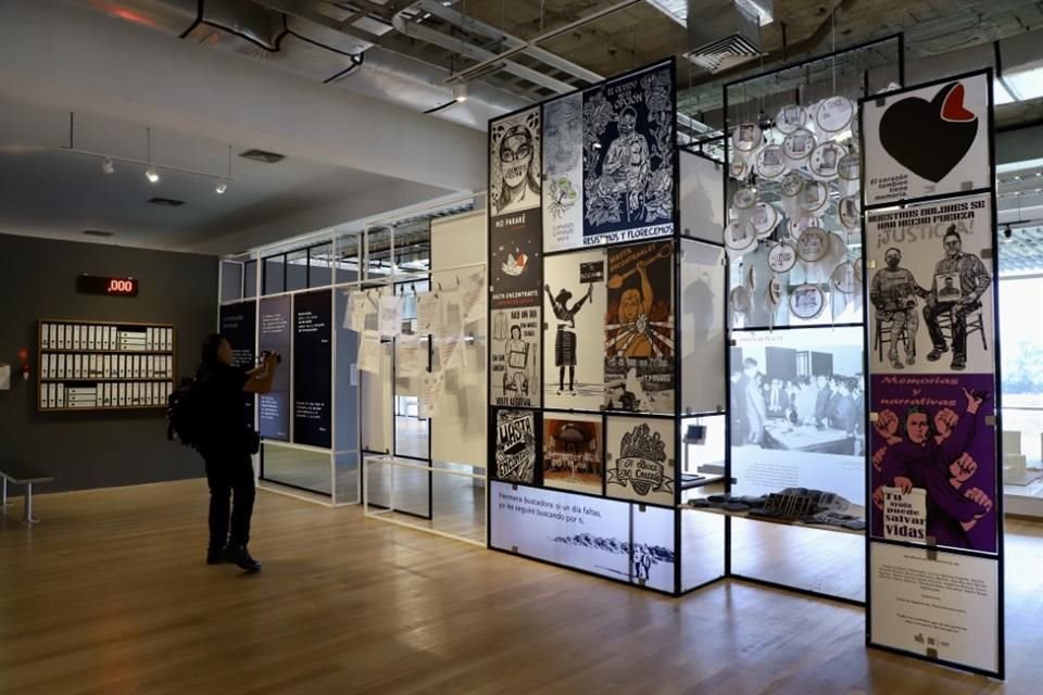 La sala permanente de Buscadoras, en el Museo Centro Cultural Universitario Tlatelolco, fue inaugurada ayer.