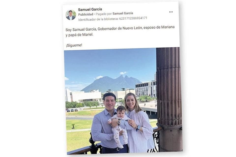 El Gobernador pagó publicidad en Facebook e Instagram.