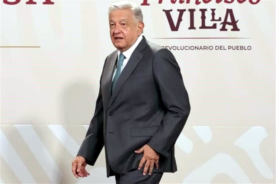 AMLO en Palacio Nacional.