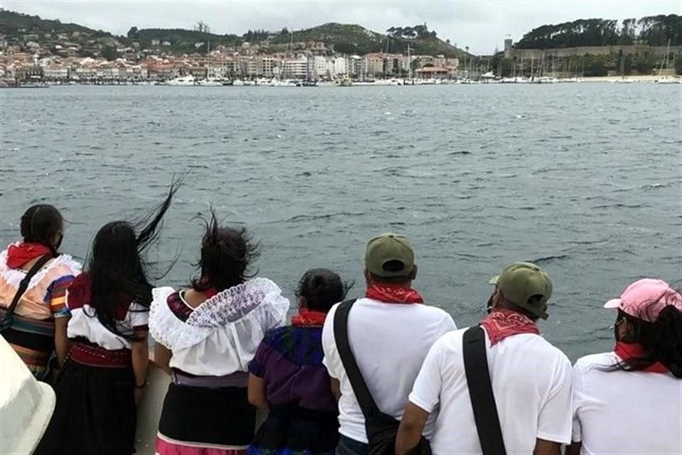 Comitiva de EZLN, autodenominada Escuadrón 421, arribó al Puerto de Vigo, en España, luego de zarpar hace 50 días desde Quintana Roo.