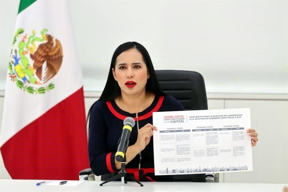 La Alcaldesa Sandra Cuevas informó que solicitará licencia a su cargo para contender por la candidatura de Frente a la Jefatura de Gobierno.