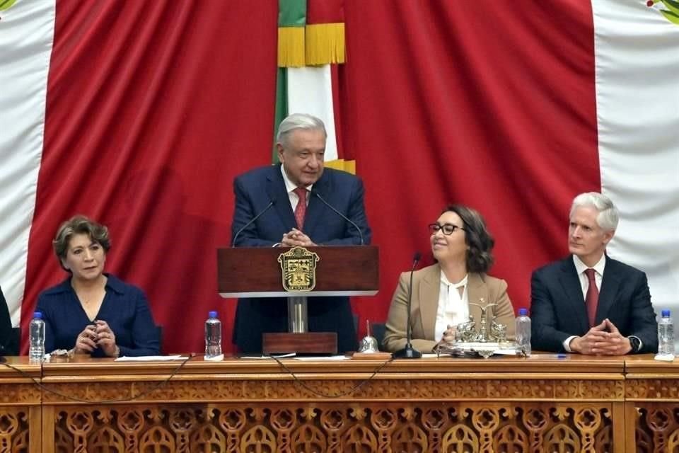 El Presidente reconoció como un 'demócrata' al Gobernador del Edomex, Alfredo del Mazo.