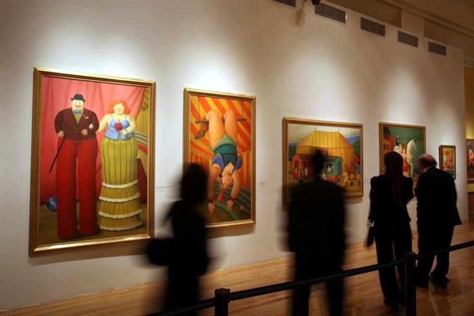 Aspecto de la muestra 'Fernando Botero: una celebración', montada en Bellas Artes.