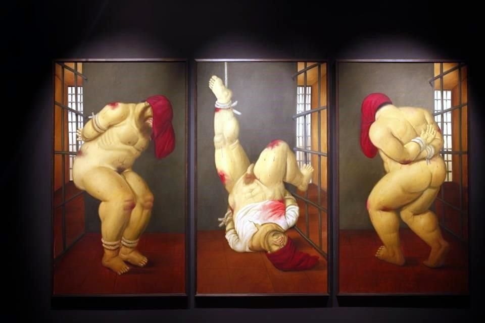 Botero afirmaba que la política 'no es el oficio del pintor', pero hizo una excepción con la serie sobre la prisión estadounidense de Abu Ghraib, en Irak, que se exhibió en Bellas Artes.