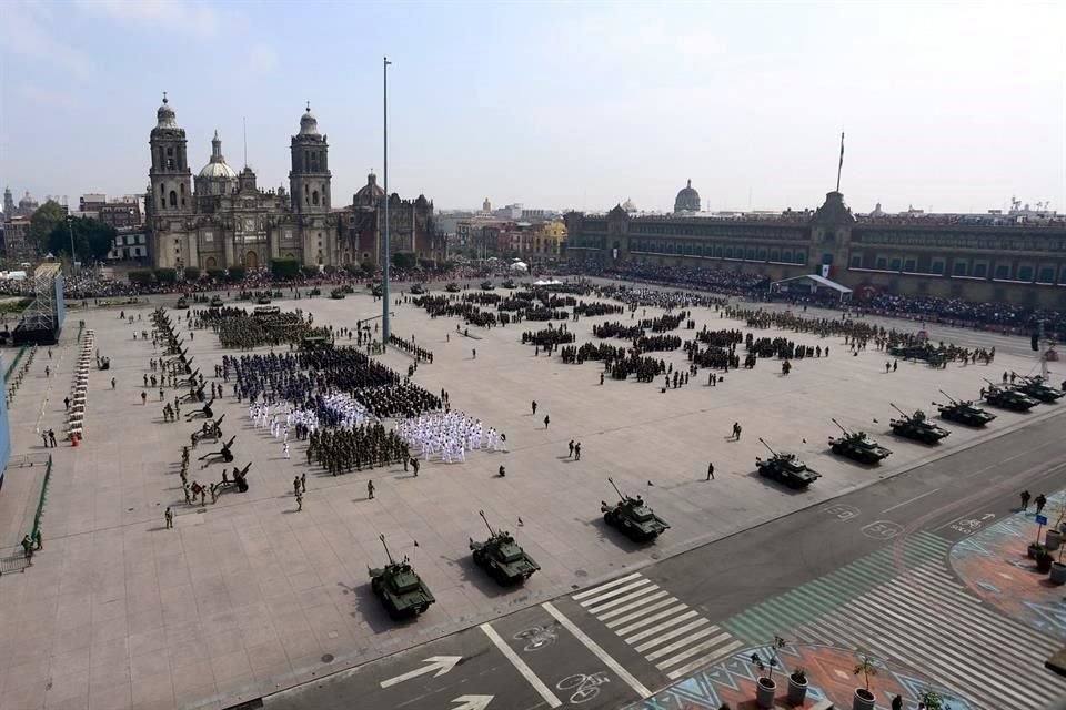 En total unos 15 mil elementos del Ejército, Fuerza Aérea, Marina y Guardia Nacional participan en el contingente.