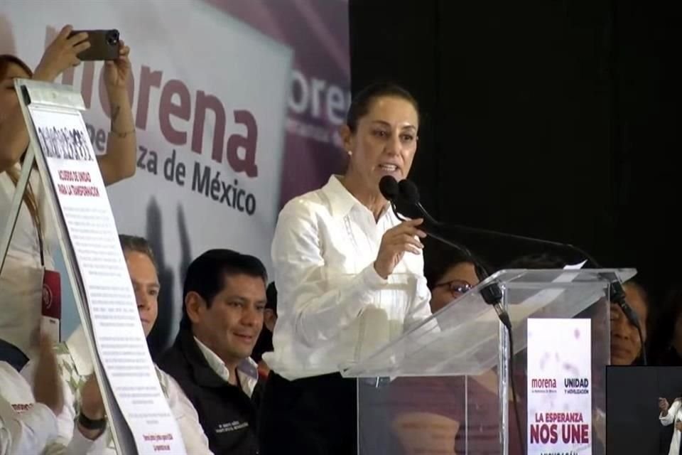 Claudia Sheinbaum, coordinadora de la 4T, inició su gira por Michoacán.