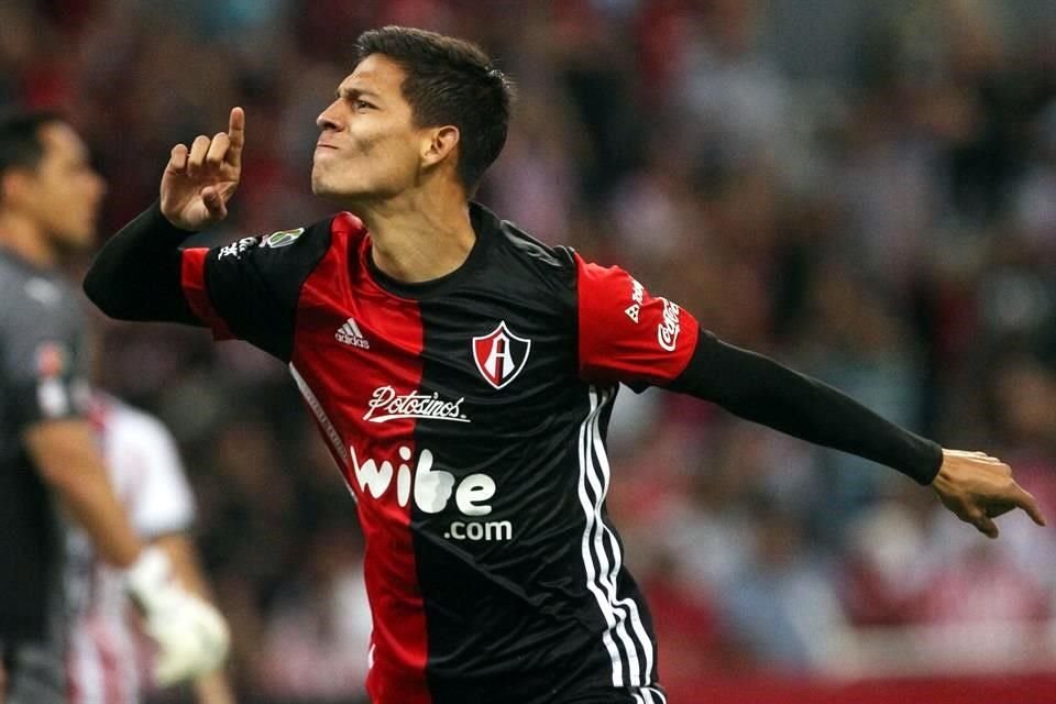 Edyairth Ortega anotó dos goles con el Atlas, uno de ellos en un Clásico Tapatío, en 2018.