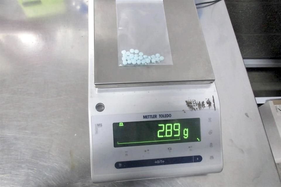 Pastillas de fentanilo decomisadas por Estados Unidos en 2021.